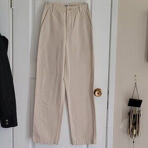 Soft Cream Bootleg Pants